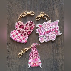 3/$15 Handcrafted Diamond Art Purse/Keychain Charms